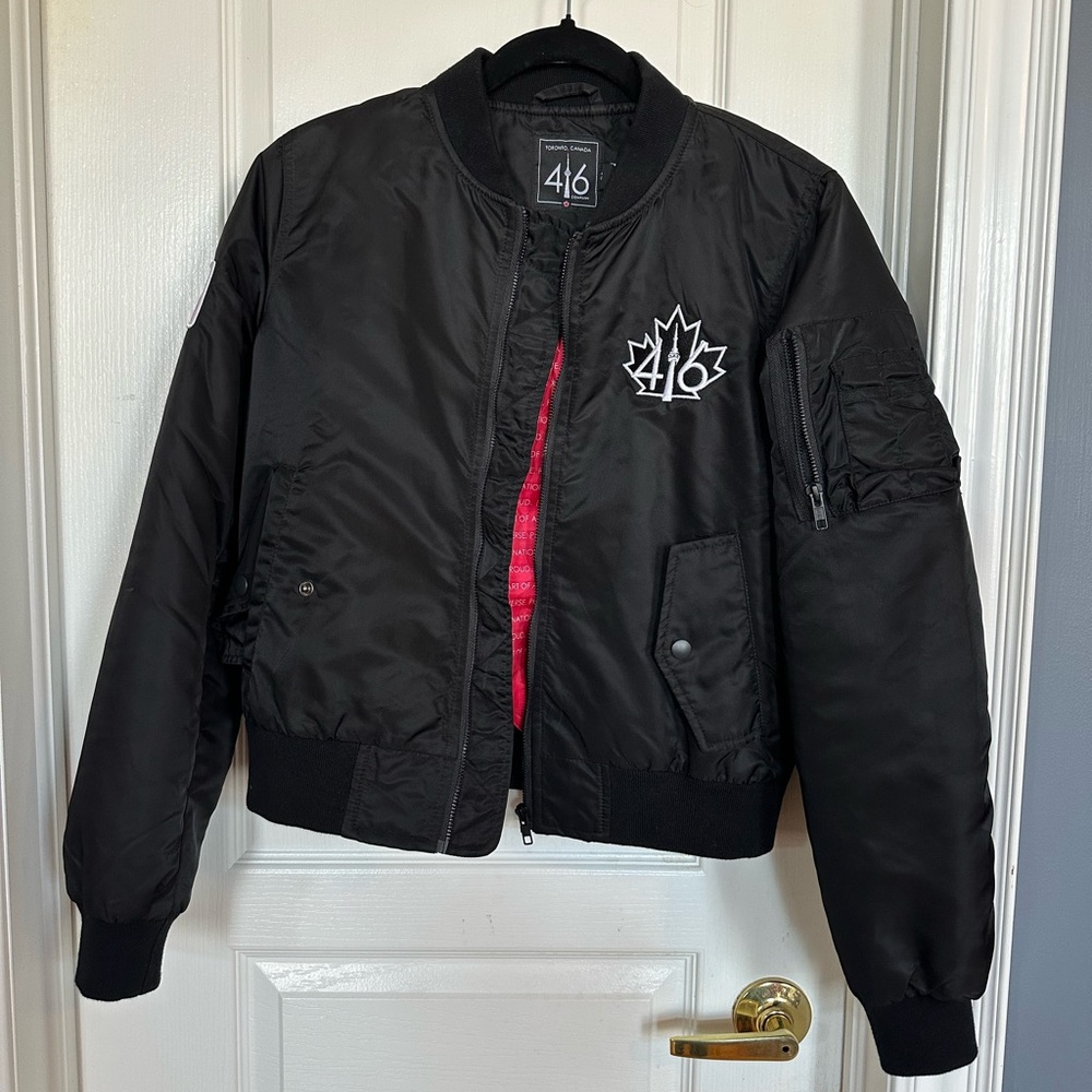 Men’s 416 Company Toronto Black Bomber Jacket | Size Small